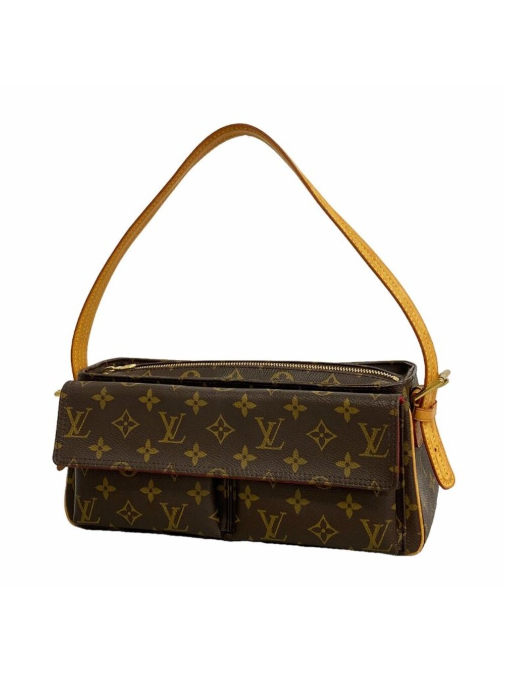 Louis Vuitton Shoulder Bag Monogram Viva-Cite MM Brown